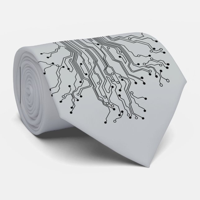 Cravate Tous mes circuits ! (Roulé)