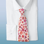 Cravate Toutes les fleurs<br><div class="desc">Aquarelle abstraite peinture à fleurs dans les couleurs chaudes bijoux de rouge, orange, rose et violet.
Une cravate de coordination qui correspond à votre célébration.</div>