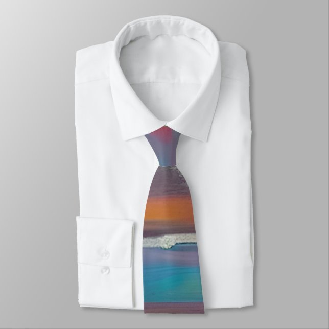 Cravate Traînées de peinture colorées (Attaché)