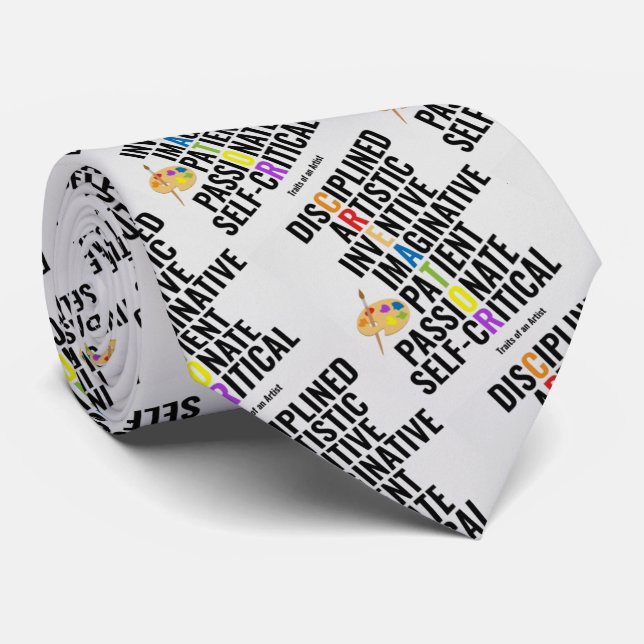 Cravate Traits d'un artiste (Roulé)