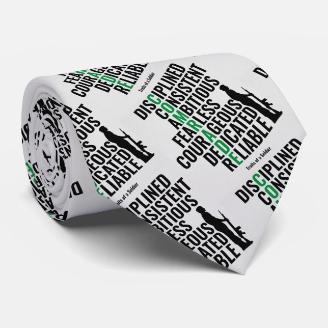 Cravate Traits of a Soldier (Roulé)