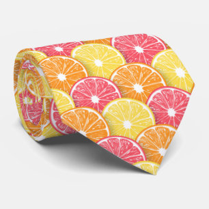 Cravate Tranches de pamplemousse