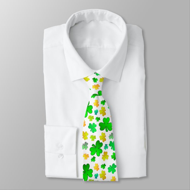 Cravate trèfle de la Saint-Patrick (Attaché)