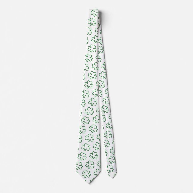 Cravate Trèfle de la St. Patrick (Devant)