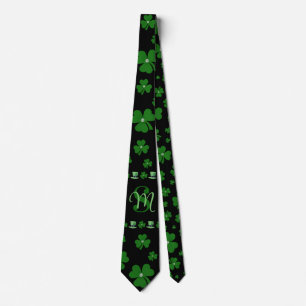 Cravate Trèfle personnalisé de la Saint-Patrick sur fond n