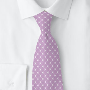 Cravate Trellis Lilas Poussiéreux