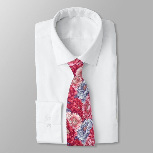Cravate Trendy Gifts For Guys Peonies Floral (Attaché)