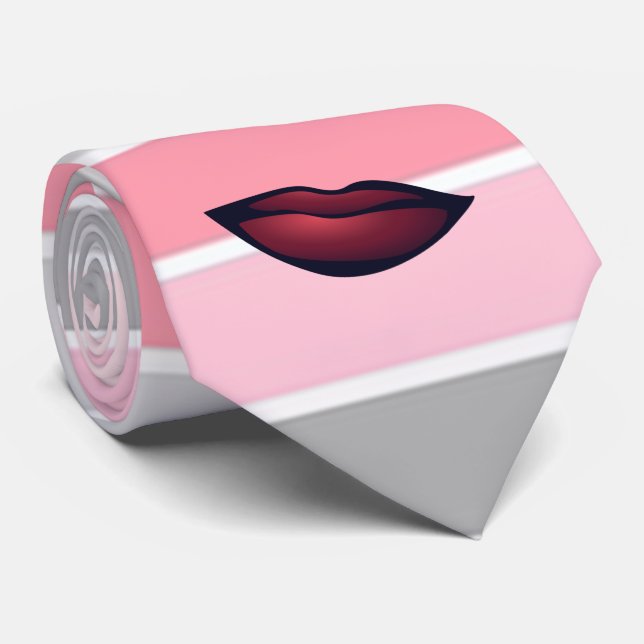 Cravate Trendy Stripes, Lips (Roulé)