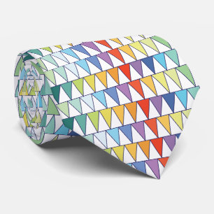 Cravate Triangles Colorés