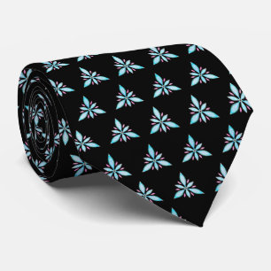 Cravate Triangles floraux Motif / Fleurs semi-Abstraites