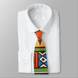Cravate tribale africaine de patternfun