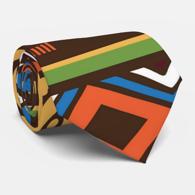 Cravate tribale africaine de patternfun (Roulé)