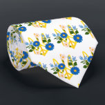 Cravate Trident d'or de l'Ukraine blanc<br><div class="desc">Trident d'or de l'Ukraine cravate blanc</div>