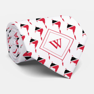 Cravate TRINIDAD TOBAGO Écriture chrétienne J3:16 Monogram