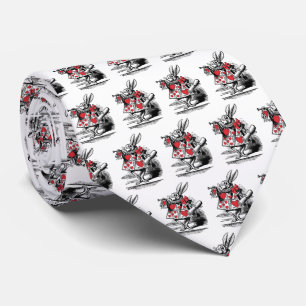 Cravate Trompettiste du Lapin Blanc Alice aux pays des mer
