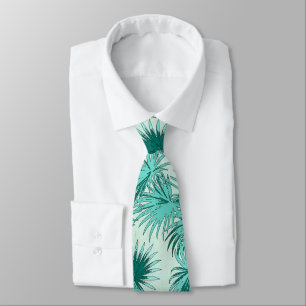 Cravate tropicale d'îles de feuille de frondes de