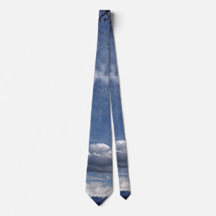 Cravate troupeau de nuages sur le ciel bleu