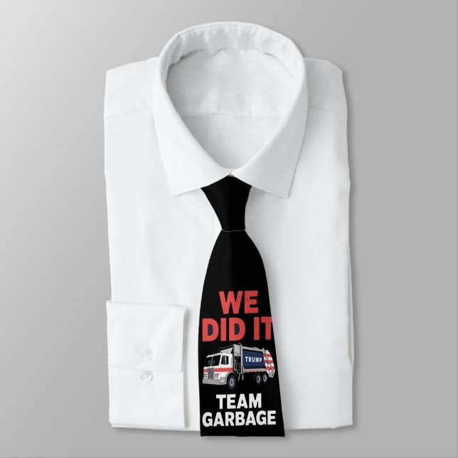 Cravate Trump 2024 Truck Garbage Nous L'Avons Fait Équipe  (Attaché)