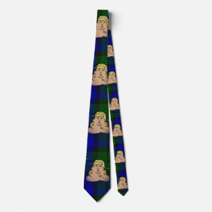 Cravate trump plaid poop