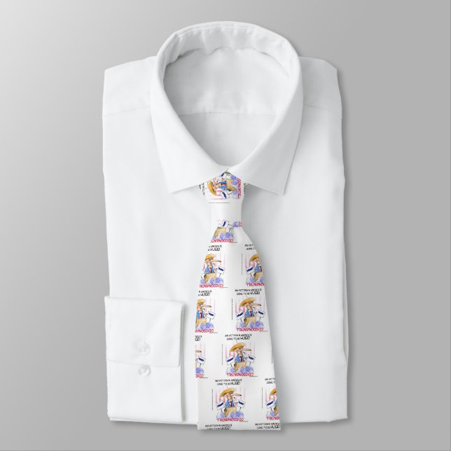 Cravate Trumpnocchio Drôle Donald Trump Necktie (Attaché)