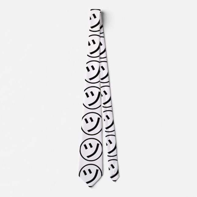 Cravate ㋡ Tsu Kana Katakana Smiling Emoji / Emoticon (Devant)