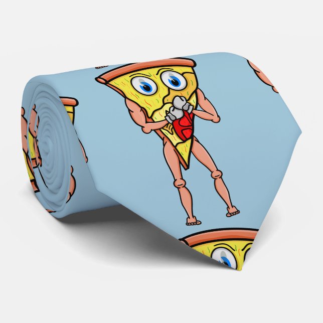 Cravate Tu veux une pizza ? (Roulé)