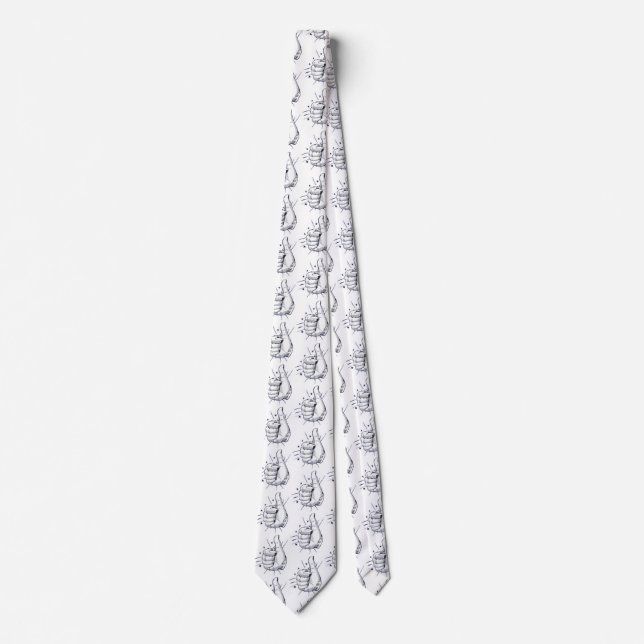 Cravate Tumer le dessin du stylo (Devant)