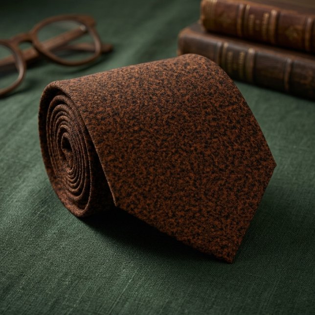 Cravate Tweed en terre cuite riche (Créateur téléchargé)