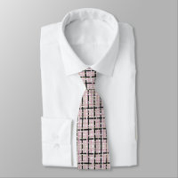 Tweet rose et noir plaid