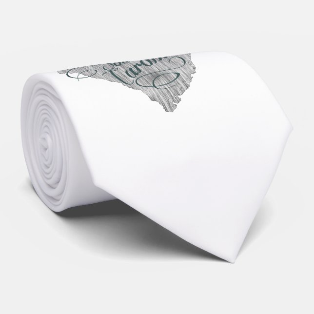 Cravate Typographie de l'État de Caroline du Sud (Roulé)