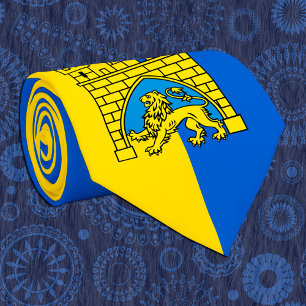 Cravate Ukraine & Lviv City - Coat of Arms, Ukrainian Flag