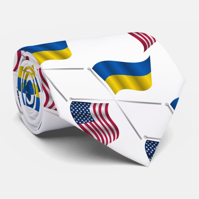 CRAVATE UKRAINE USA (Roulé)
