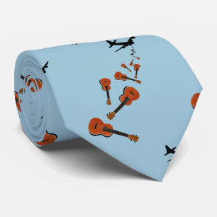 Cravate Ukuleles largués d'un avion