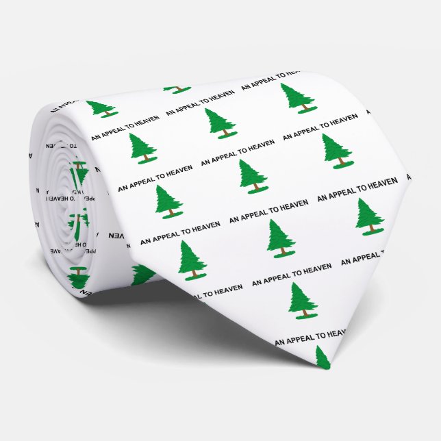 Cravate Un appel au ciel - drapeau 1775 naval de G (Roulé)