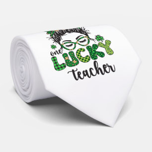 Cravate Un professeur chanceux - Saint-Patrick 