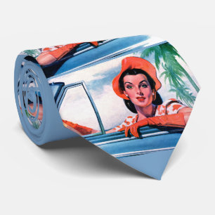 Cravate Une belle femme dans les années 1940