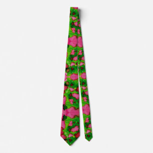 Cravate Une étude en rose et vert