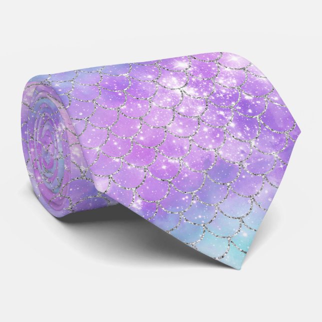 Cravate Une galaxie de sirènes Série Design 11  (Roulé)