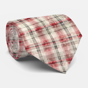 Cravate Une série de dessins floraux tartan de Noël #15