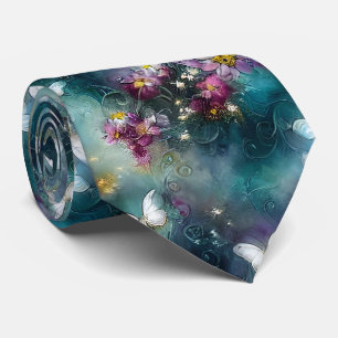 Cravate Une série de papillons mystiques Design 11
