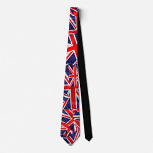 Cravate Union Jack Flag   UK Flag   British Flag    