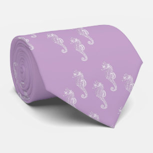 Cravate Unisex Lavender Seahors