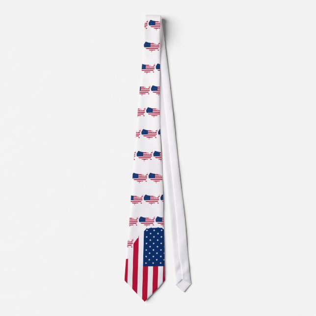 Cravate United states flag - Tie (Devant)