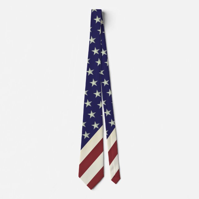 Cravate USA Flag Vintage Inspired (Devant)