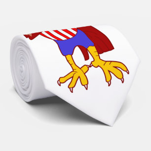 Cravate USA Patriotique Eagle Oncle Sam Necktie