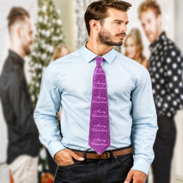 Cravate Vacances (This Holiday Wishes Neck tie, has a Victorian feel, to its design!)