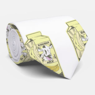 Cravate Vache mignonne au lait de banane