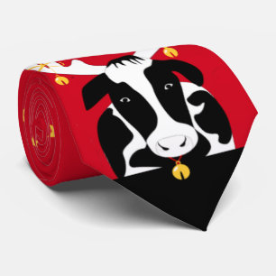 Cravate Vaches de Noël Drôle Necktie
