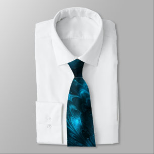 Cravate Vagues bleu foncé