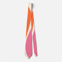 Vagues simples 2 en rose, orange et crème